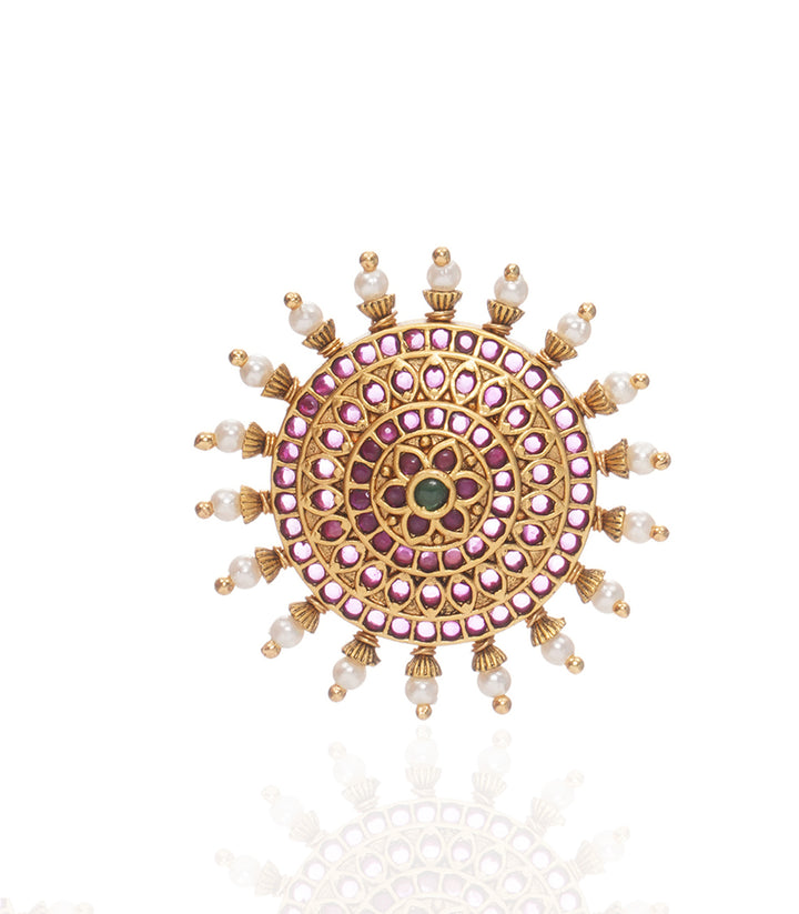 MANDALA KUNDAN HAIR CLIP