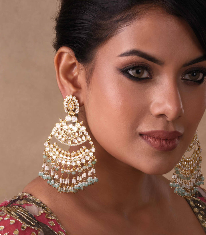 SURUCHI MINT KUNDAN EARRING