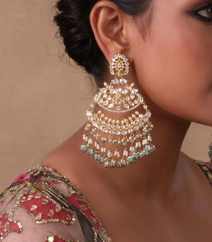 SURUCHI MINT KUNDAN EARRING