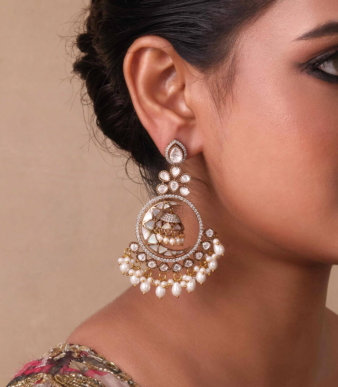 GAUTAMI MOTHER OF PEARLS EARRINGS