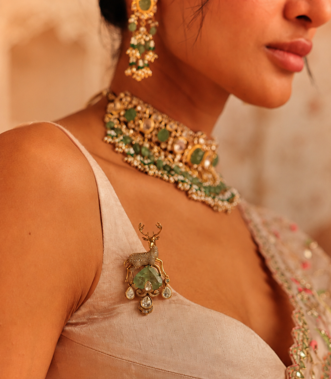 ANVI MINT BROOCH
