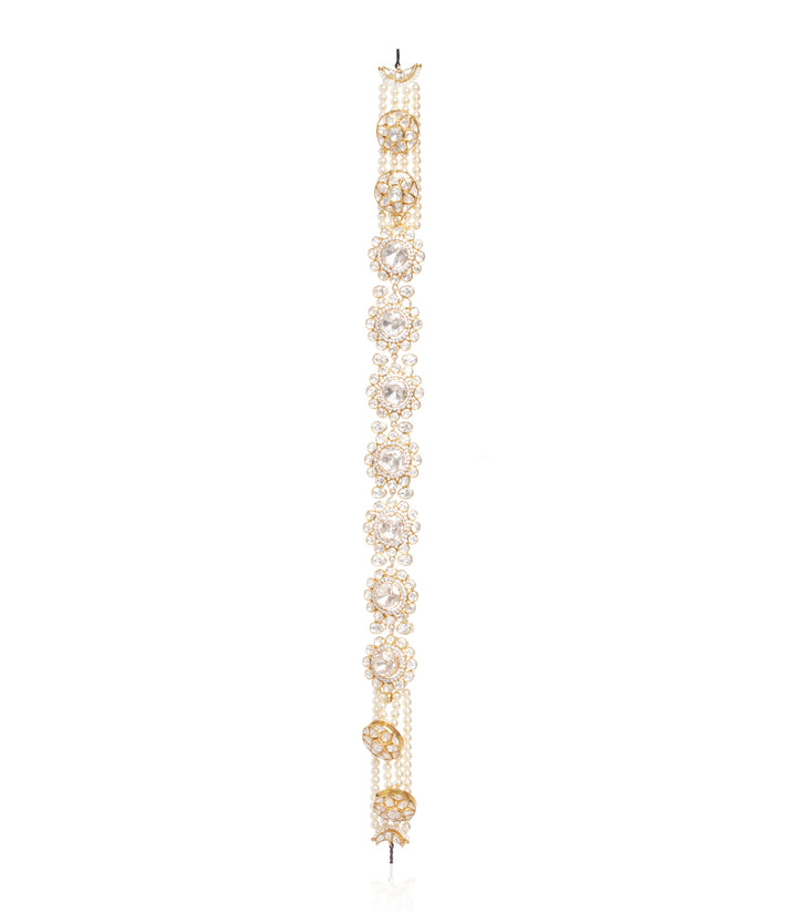 CHANDNI GOLD PLATED  MOISSANITE HAIRBAND