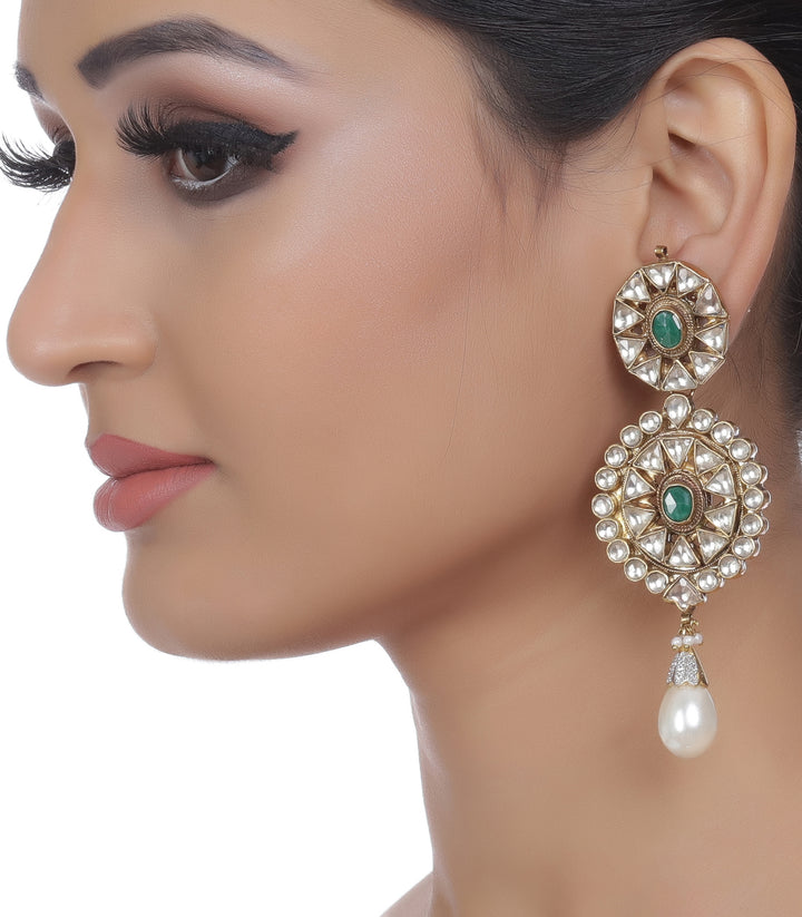 Vanishri Green Earring